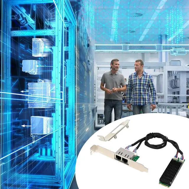 Alt view image 2 of 7 - Professional Two Port Gigabit Networking Interfaces Card Featuring Redundant Backups B+M Keys Installation Energy Efficient Networking Controller