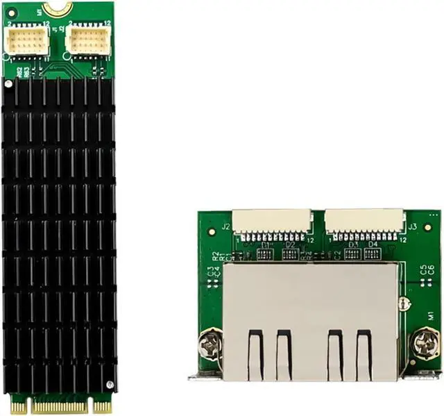 Alt view image 4 of 7 - Professional Two Port Gigabit Networking Interfaces Card Featuring Redundant Backups B+M Keys Installation Energy Efficient Networking Controller