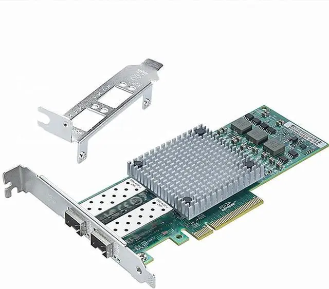 Alt view image 3 of 7 - 10Gb PCI-E SFP+ NIC Network Card NIC, with Broadcom 57810S Chipset, Dual SFP+ Port, PCI-E X 8/X16 Ethernet LAN Adapter Support Windows Server/Windows/Linux/VMware