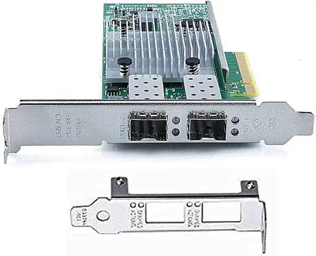 Alt view image 5 of 7 - 10Gb PCI-E SFP+ NIC Network Card NIC, with Broadcom 57810S Chipset, Dual SFP+ Port, PCI-E X 8/X16 Ethernet LAN Adapter Support Windows Server/Windows/Linux/VMware