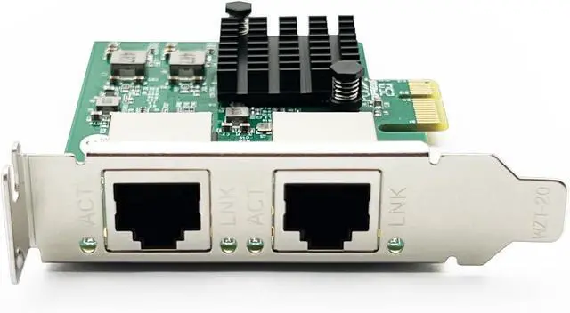 Alt view image 3 of 7 - 100M/1000M/2.5G Gigabit Ethernet Network Interface Card (NIC) Dual Copper RJ45 Ports, with Realtek RTL8125 Chip, PCIE X1, Support Windows Server/Ubuntu/Centos/Debian