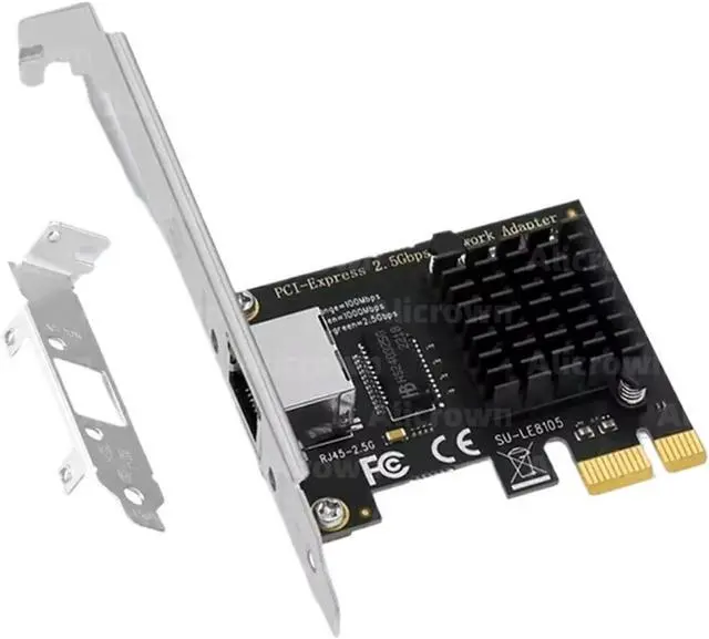 Alt view image 2 of 7 - 2.5G PCI-E to RJ45 RTL8125B Chip Network Card Gigabit Ethernet PCI Express Network Card 10/100/2500Mbps Adapter for PC Win 10/11