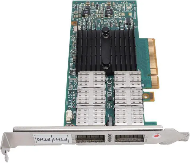 Alt view image 4 of 7 - 40Gb Ethernet PCIe Card, 40GbE Dual Port Network Adapter, Low Latency 40Gbps Fiber Optic NIC with PCIe 3.0 x8 Interface for Data Centers and High Performance Computing