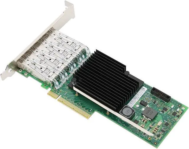 Alt view image 2 of 7 - Internal Computer Networking Cards, PCIE X8 Gigabit 4-Port Fiber Network Card Adapter X710-DA4 for XL710BM1, Rate 10G