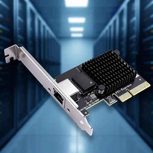 Alt view image 7 of 7 - PCIe to 10Gbps RJ45 Networking Card for NAS Servers and Gaming PCs with Fast Speed Data Transfer