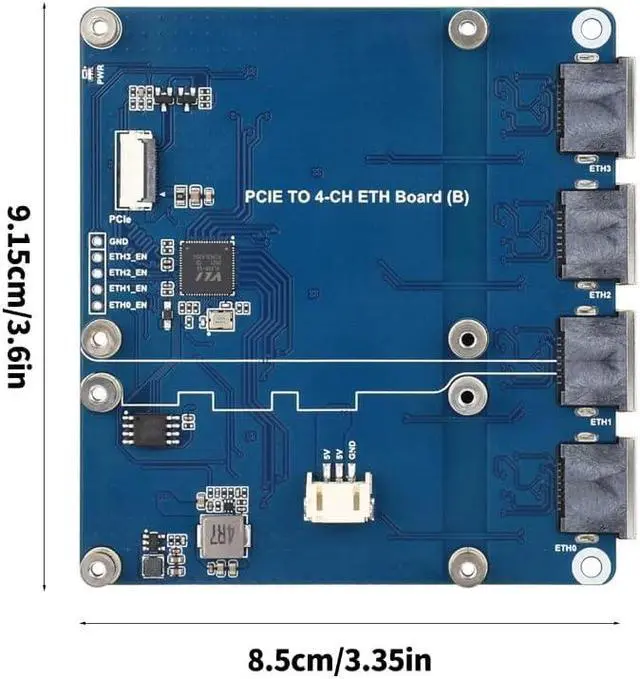 Alt view image 5 of 7 - Multi Channel PCIe Networking Expansion Card Not Require Driver Fast Transfer
