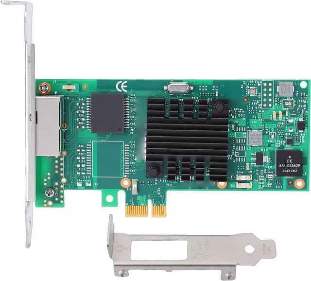 Alt view image 7 of 7 - 1G Gigabit Network Card, Dual RJ45 Ports PCIe 2.0 X1 Ethernet Adapter with T2 Controller Chip, for Servers Desktops