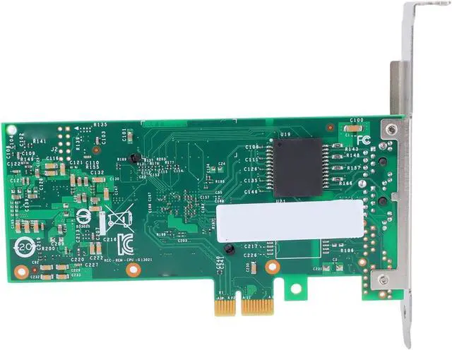 Alt view image 6 of 7 - 1G PCIe Network Card, PCI Express 2.0 X1 Ethernet Adapter with Dual RJ45 Ports, Compatible with X4, X8, X16, Support for 82580 Chip, with Bracket