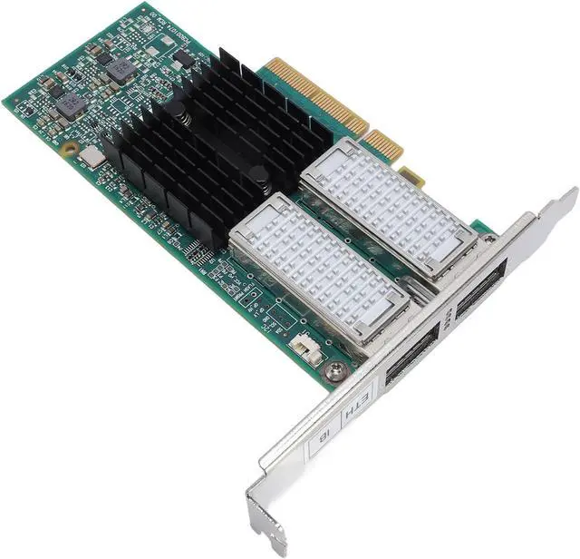 Alt view image 3 of 7 - PCI Network Card Dual Port QSFP Ethernet Adapter, High Performance Virtualized Networks, Suitable for Data Centers, Supports, VXLAN, and NVGRE Protocols
