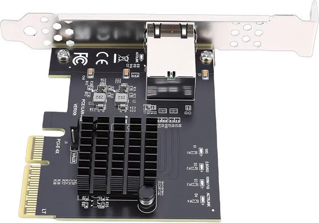 Alt view image 6 of 7 - PCIe 4X Gigabit Network Card, 10Gbps Ethernet Adapter with RTL8127AT Chip for Desktop Server PC NAS