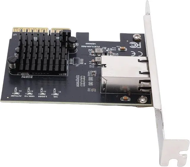 Alt view image 7 of 7 - PCIe 4X Gigabit Network Card, 10Gbps Ethernet Adapter with RTL8127AT Chip for Desktop Server PC NAS