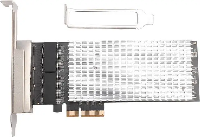 Main image of Cryfokt 2.5G 4 Port Ethernet Card, I226 V Chip PCIE Network Interface Card with 4 RJ45 Ports forWindows7 8 10 11 OSX Desktop PC for desktops workstations Servers