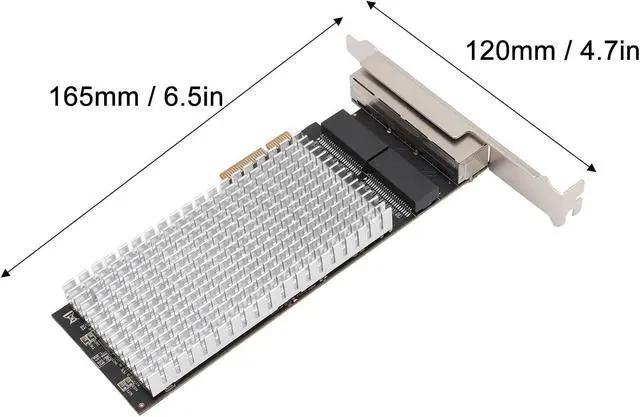 Alt view image 5 of 7 - Cryfokt 2.5G 4 Port Ethernet Card, I226 V Chip PCIE Network Interface Card with 4 RJ45 Ports forWindows7 8 10 11 OSX Desktop PC for desktops workstations Servers