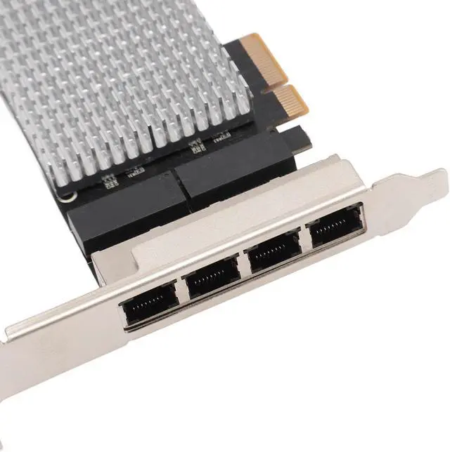 Alt view image 7 of 7 - 2.5Gb Network Card, Internal Computer Networking Cards, 4 Port Nic RJ45 PCIE 10/100/1000/2500Mbps Fast Data Transfer 2.5 Gigabit Ethernet Card with I226 Chip for Window