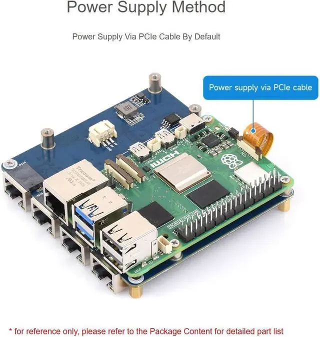 Alt view image 6 of 7 - PCIe to 4-Ch Gigabit / 2.5G ETH Board (B) for Raspbery Pi 5, Supports Raspbery Pi OS, Driver-Free, Plug and Play (4-ch 2.5G ETH)