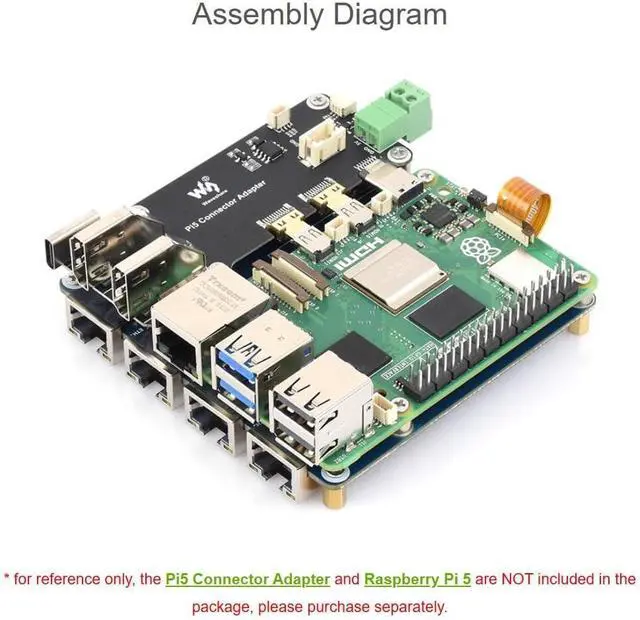 Alt view image 7 of 7 - PCIe to 4-Ch Gigabit / 2.5G ETH Board (B) for Raspbery Pi 5, Supports Raspbery Pi OS, Driver-Free, Plug and Play (4-ch 2.5G ETH)