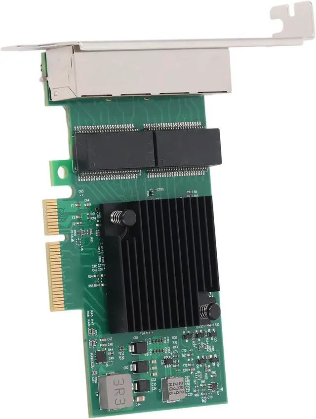 Alt view image 2 of 7 - Gigabit PCIe X4 Network Card with 4 Ports, High Speed Ethernet Adapter for Server, Desktop, Workstation, Efficient and Reliable