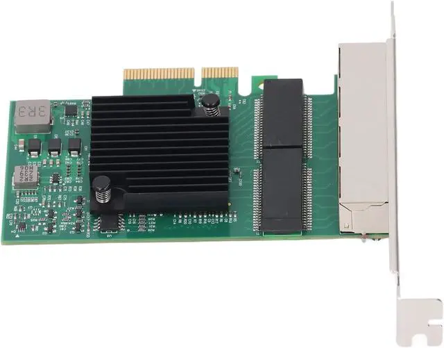 Alt view image 3 of 7 - Gigabit PCIe X4 Network Card with 4 Ports, High Speed Ethernet Adapter for Server, Desktop, Workstation, Efficient and Reliable