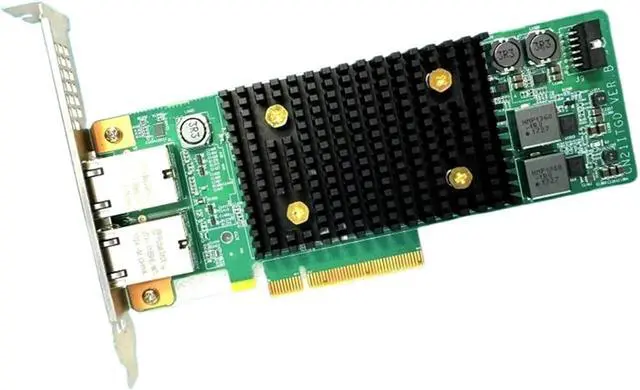 Alt view image 2 of 4 - SP230 for X540 10G Chipset PCIe x8 Dual Copper RJ45 10Gbps Port Ethernet Network Card Compatible PCIE-x8 PCIE-X16(Long Bracket)