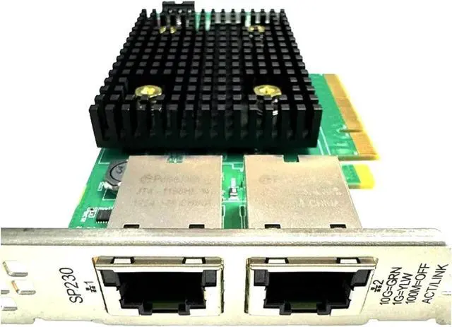 Alt view image 4 of 4 - SP230 for X540 10G Chipset PCIe x8 Dual Copper RJ45 10Gbps Port Ethernet Network Card Compatible PCIE-x8 PCIE-X16(Long Bracket)