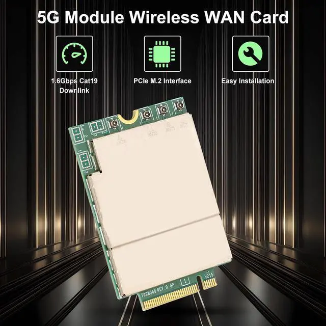 Alt view image 6 of 7 - Yoidesu 5G Network Card for Dells Latitude 5350 5450 5550 7030, T99W373 DW5932e 5G Module Wireless WAN Card with PCIe M.2 Interface for High Speed WWAN Connectivity