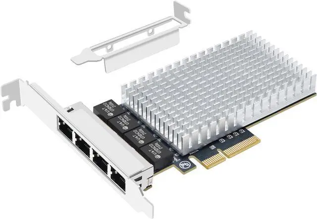 Main image of Quad-Port 2.5gb Gigabit Network Card with RTL8125B PCIe X4 Ethernet Adapter 4*RJ45 Port LAN INC Cards Support ESXi, Soft Routing, PXE Boot, Network Aggregation Server