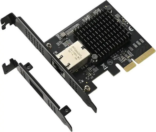 Alt view image 3 of 6 - PCIE 10G Gigabit Networking Card 1G / 2.5Gbps / 5Gbps / 10Gbps Ethernet Adapter Networking Card Interfaces Adapter for Servers PCIE