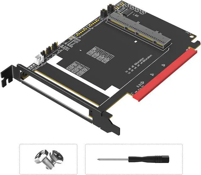 Alt view image 3 of 7 - PCIe5.0 X16 to 4C+ Adapters Card for OCP3.0 NIC3.0 Networking Cards Full Speed 400G 800G