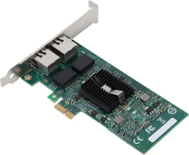 Main image of Gigabit PCIE Network Card, 82576GB Chip PCIE X1 Gigabit Dual Port PCI Express Network Adapter Electric Port Desktop Computer Wired Network Card
