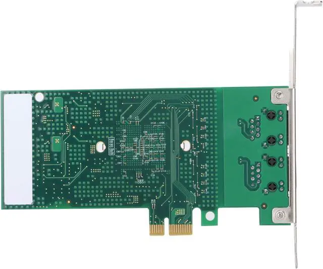 Alt view image 3 of 7 - Gigabit PCIE Network Card, 82576GB Chip PCIE X1 Gigabit Dual Port PCI Express Network Adapter Electric Port Desktop Computer Wired Network Card