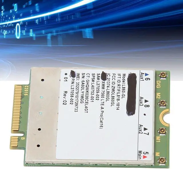 Alt view image 3 of 7 - L860 GL M.2 Network Card, 1Gbps High Speed Internet, Full LTE Band Coverage, for Win Laptop, Easy Plug and Play