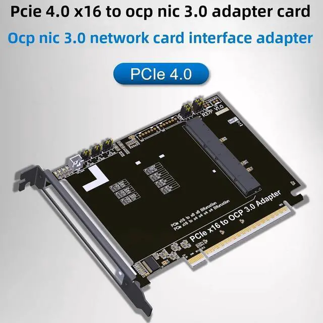 Alt view image 5 of 7 - Easy Installs PCIe4.0 X16 to GenZ 4C+ / SFFTA-1002 OCP NIC3.0 Networking Adapters Card for Efficient Upgrades