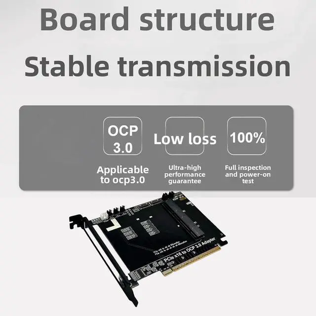 Alt view image 4 of 7 - Universals PCIe4.0 X16 to GenZ 4C+ / SFFTA-1002 OCP NIC3.0 Networking Interfaces Converters Card