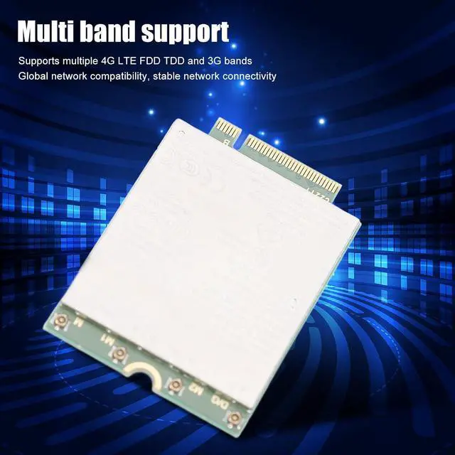 Alt view image 2 of 7 - 4G LTE Module Network Card, 1Gbps Network Card for 10 11, Global Bands Support, NGFF M.2 Interface, Stable Data for Latitude 3440 3540 7440