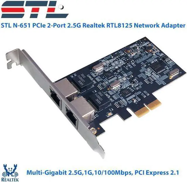 Main image of STL N-651 PCIe 2-Port 2.5G Realtek RTL8125 Network Adapter