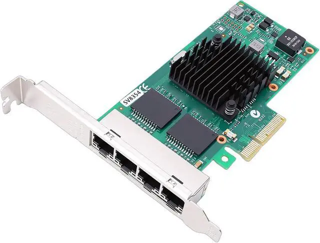 Alt view image 6 of 7 - Naroote 1000Mbps Gigabit Ethernet PCI Express Network Card High Performance with 350AM4 Controller RJ45 Port PCIE Network Stable Reliable Operation Adapter for Server Desktop