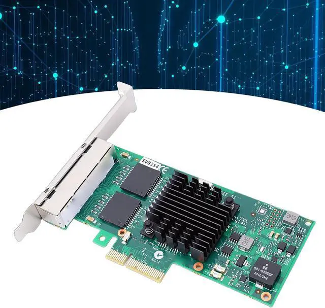 Alt view image 4 of 7 - Naroote 1000Mbps Gigabit Ethernet PCI Express Network Card High Performance with 350AM4 Controller RJ45 Port PCIE Network Stable Reliable Operation Adapter for Server Desktop