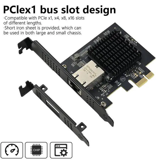 Alt view image 2 of 7 - PCIex1 Single Port 10Gbps Ethernet Networking Adapter for Fast Speed Data Transfer and Low Latency Performances