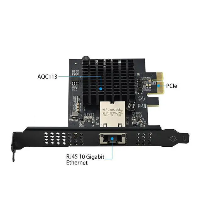 Alt view image 5 of 7 - PCIex1 Single Port 10Gbps Ethernet Networking Adapter for Fast Speed Data Transfer and Low Latency Performances