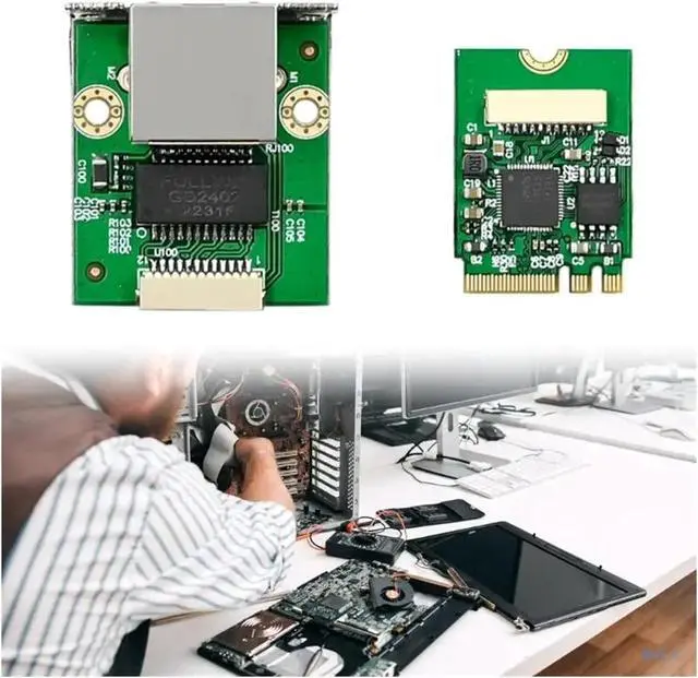 Alt view image 2 of 6 - M.2 A+E 2.5Gbps Server Networking Board Cable Port I225 Support Networking Card I226 Chipset Adapter for Industrial Use