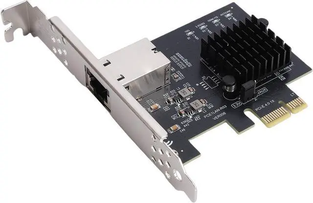 Alt view image 5 of 7 - 10Gb PCIe Network Card Efficient PCIe 4.0 10Gbps Ethernet Adapter for Data Centers, Gaming PCs Plug and Play 1 X Network Card 1 X Low Profile Bracket