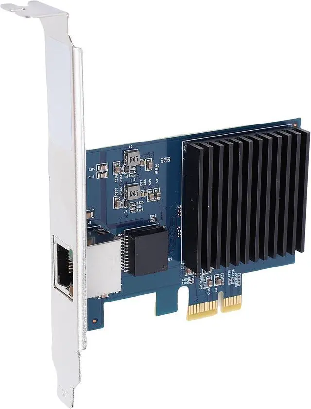 Alt view image 2 of 7 - Dpofirs 10Gbps PCIe Network Card, for Linux, Requires PCI Express x1 Slot Gen 4.0, or Higher (x4, x8, x16), PCI Express Gen 4 X1 to 10 Gigabit Ethernet Adapter