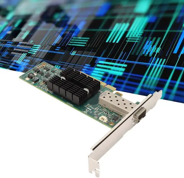 Alt view image 4 of 7 - SFP + PCIE Network Card High Speed 10Gbps Ethernet Adapter with Dual Ports for Servers and Home Computers Durable PCB Material