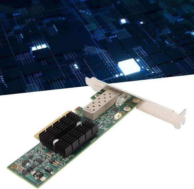 Alt view image 5 of 7 - SFP + PCIE Network Card High Speed 10Gbps Ethernet Adapter with Dual Ports for Servers and Home Computers Durable PCB Material