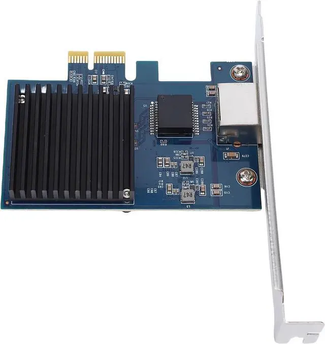 Alt view image 6 of 7 - Ymiko 10G PCIe Network Card, RTL8127 Chipset 6 Speed Options 10Gbps 5Gbps 2.5Gbps 1Gbps 100Mbps 10Mbps, with PCI Express Gen 4 x1 Interface, for Server Desktop Ethernet Adapter