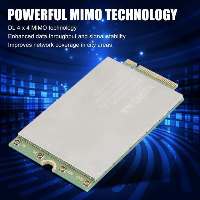 Alt view image 2 of 7 - M.2 Network Card,NL952 NA M.2 4G LTE Network Card,2000Mbps DL 150Mbps Speed LTE FDD TDD WCDMA Network Card Adapter for PC Laptops