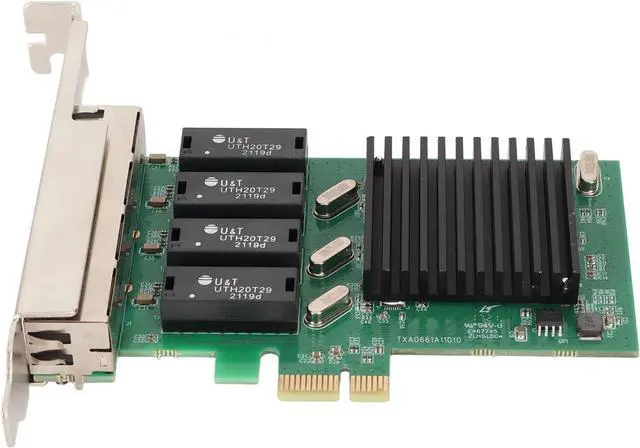 Main image of 4 Port PCIe Gigabit Network Card, 1000Mbps PCI Express Ethernet Adapter, Express 1.1 Gigabit Ethernet Card for Server Desktop Computer for for Vista for