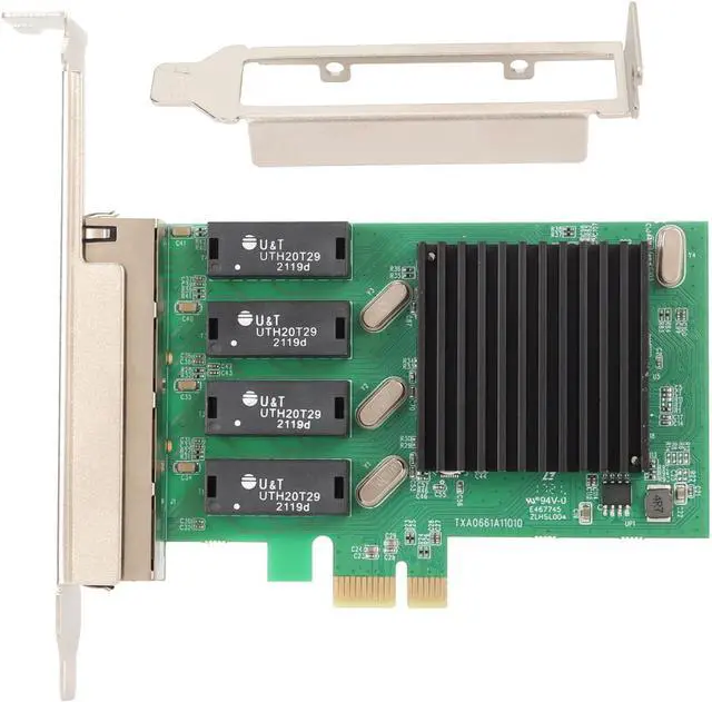 Alt view image 7 of 7 - 4 Port PCIe Gigabit Network Card, 1000Mbps PCI Express Ethernet Adapter, Express 1.1 Gigabit Ethernet Card for Server Desktop Computer for for Vista for