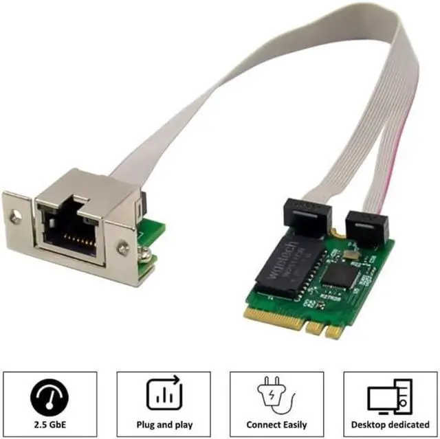 Alt view image 4 of 7 - M.2 2.5G Ethernet Card RTL8125B Industrial Control Networks Card Industrial PCIExpress Networking Adapter M.2 2.5G Adapter