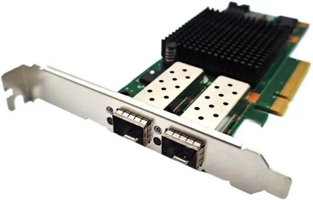 Alt view image 2 of 6 - for X520-DA2 E10G42BTDA SR2 82599ES Dual Optical Port 10G Gigabit Fiber Optic Network Card PCIE Black Group Huinas(INSUPER 10G NIC A)